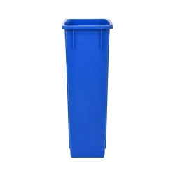 Alpine Industries Plastic Recycle Bin and Lid, 23 Gallon, Blue, (477-R-BLU-PKG2)