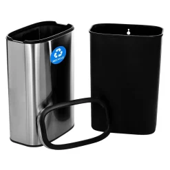 Alpine Industries Recycling Station, 10.5 Gallon, Silver (ALP470-40L-R)