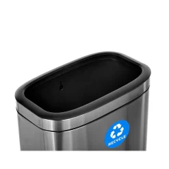 Alpine Industries Recycling Station, 10.5 Gallon, Silver (ALP470-40L-R)