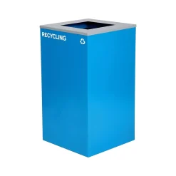 Alpine Industries Single-Stream Recycling Station, 29 Gallon, Blue (4450-BLU-S-RE)