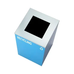 Alpine Industries Single-Stream Recycling Station, 29 Gallon, Blue (4450-BLU-S-RE)
