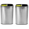 Alpine Industries Stainless Steel Trash Can with Open Lid, 10.5-Gallon, 2/Pack (ALP470-R-40L-2PK)