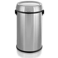 Alpine Industries Stainless Steel Trash Can with Swing Lid, 17-Gallon (ALP470-65L-1)