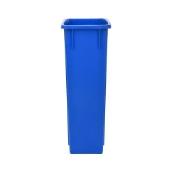 Alpine Industries Trash Can with Slotted Lid, 23-Gallon, Blue, 2/Pack (ALP477-R-BLU-PKG1-2)