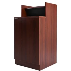 Alpine Industries Trash Can, 32-Gallon, Mahogany (ALP476-DH-MA)