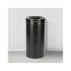Alpine Stainless Steel Trash Can, 27-Gallon, Matte Black (ALP475-27-BLK)