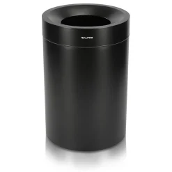 Alpine Stainless Steel Trash Can, 50-Gallon, Matte Black (ALP475-50-BLK)