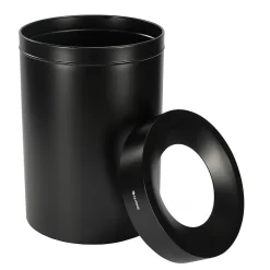 Alpine Stainless Steel Trash Can, 50-Gallon, Matte Black (ALP475-50-BLK)