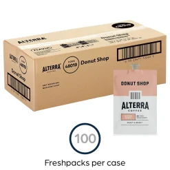 Alterra Donut Shop Blend Coffee Flavia Freshpack, Medium Roast, 100/Carton (MDRA200)