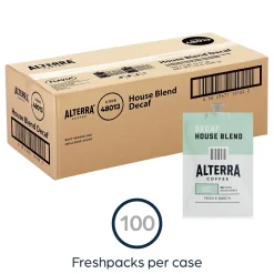 Alterra House Blend Decaf Coffee Flavia Pods, Light Roast, 100/Carton (MDRA187)
