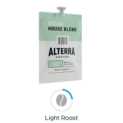 Alterra House Blend Decaf Coffee Flavia Pods, Light Roast, 100/Carton (MDRA187)