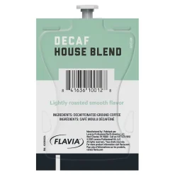 Alterra House Blend Decaf Coffee Flavia Pods, Light Roast, 100/Carton (MDRA187)