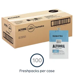 Alterra Sumatra Coffee Flavia Pods, Dark Roast, 100/Carton (MDRA194)
