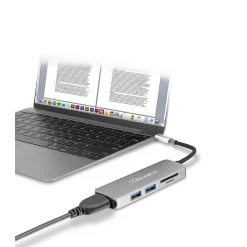 Aluratek USB Type-C Multimedia Hub & Card Reader
