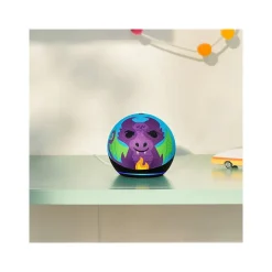 Amazon Echo Dot (5th Gen) Kids Bluetooth, Wi-Fi Wireless Smart Speaker, Dragon (B09B96PMLY)