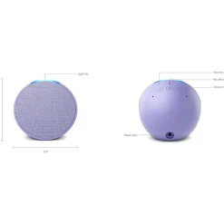 Amazon Echo Pop Wi-Fi/Bluetooth Wireless Smart Speaker with Alexa, Lavender Bloom (53-031157)
