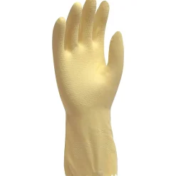 Ambitex Pro L6500 Series Flock Lined Latex Gloves, Yellow, Small, 12 Pairs (LSM6500)