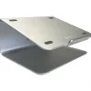 Amer 9" x 9" Aluminum Rotating Laptop Stand for 17" Laptops, Silver (AMRNS04)