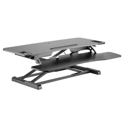 Amer Mounts EZRiser36 Height Adjustable Sit/Stand Desk Computer Riser, Black