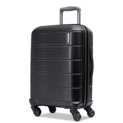 American Tourister Stratum 2.0 22" Hardside Carry-On Suitcase, 4-Wheeled Spinner, Jet Black (142348-1465)