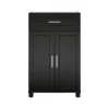 Ameriwood Callahan 39.25" Storage Cabinet with 2 Shelves, Black (6421414COM)