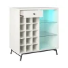 Ameriwood Melbourne 36.5" Bar Cabinet with 3 Shelves, White (3593013COM)