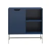 Ameriwood Modine 30"H 2-Shelf Bookcase with Adjustable Shelf, Navy (3483837COM)