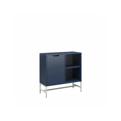Ameriwood Modine 30"H 2-Shelf Bookcase with Adjustable Shelf, Navy (3483837COM)