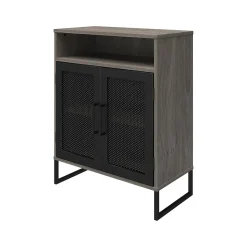 Ameriwood Purdue 30" Storage Cabinet with 3 Shelves, Gray Oak (3558917COM)