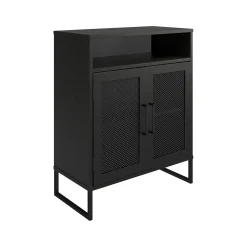 Ameriwood Purdue 30" Storage Cabinet with 3 Shelves, Black Oak (3558335COM)