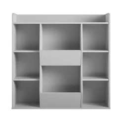 Ameriwood Tyler 40.8"H 9-Shelf Bookcase, Dove Gray Particle Board (4865412COM)