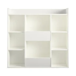 Ameriwood Tyler 40.8"H 9-Shelf Bookcase, White Particle Board (4865013COM)