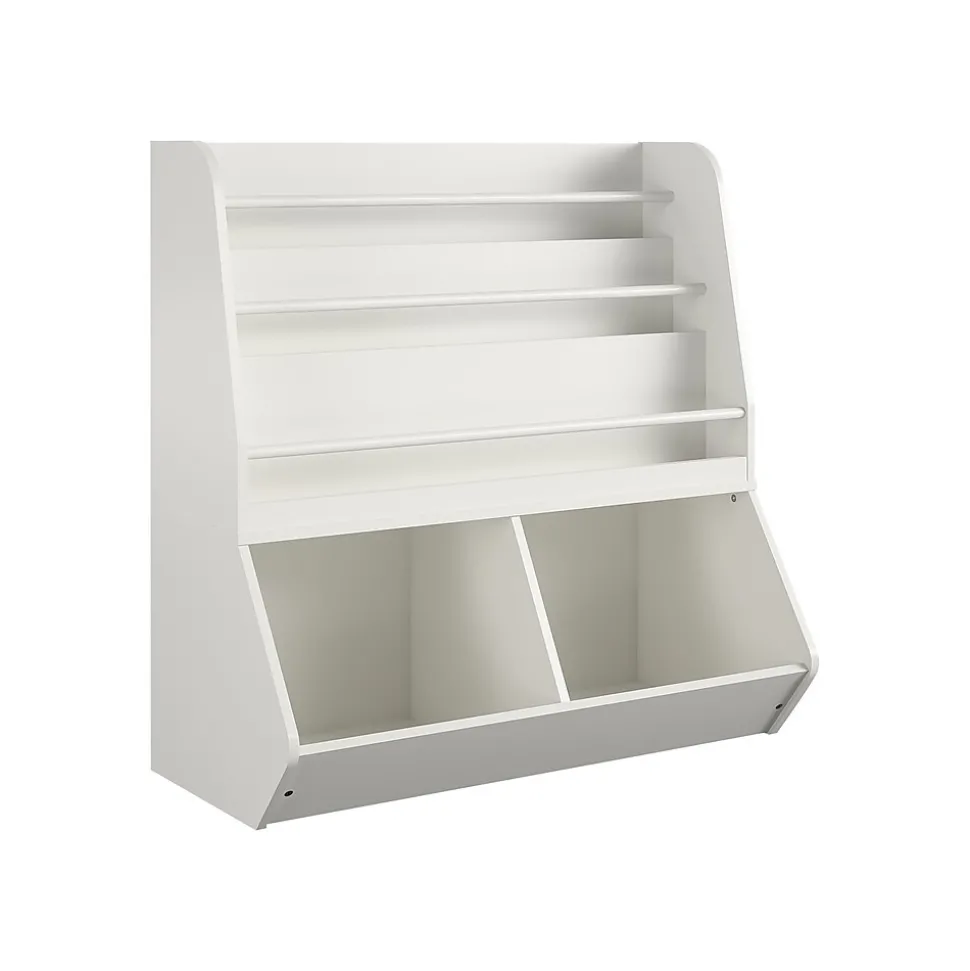 Ameriwood Tyler 36"H 5-Shelf Bookcase, White Particle Board (4947013COM)