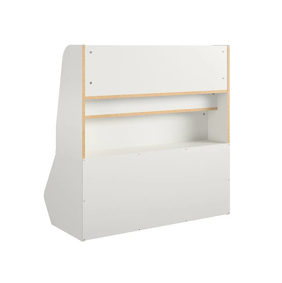Ameriwood Tyler 36"H 5-Shelf Bookcase, White Particle Board (4947013COM)