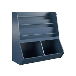 Ameriwood Tyler 36"H 5-Shelf Bookcase, Navy Particle Board (4947837COM)