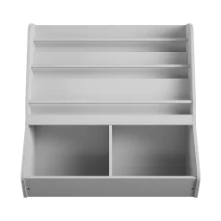 Ameriwood Tyler 36"H 5-Shelf Bookcase, Dove Gray Particle Board (4947412COM)