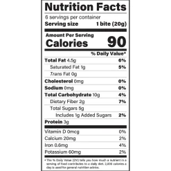 AMG Snacks Gluten Free Espresso Energy Bar, 6 Bars/Box (344-00001)