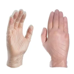 Ammex Professional VPF Powder Free Vinyl Exam Gloves, Latex Free, Clear, Medium, 100/Box, 10 Boxes/Carton (VPF64100-CC)