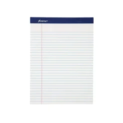 Ampad Evidence Notepad, 8.5" x 11.75", Wide Ruled, White, 50 Sheets/Pad, 12 Pads/Pack (TOP20-170)
