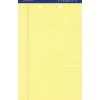 Ampad Notepad, 8.5" x 14", Wide Ruled, Canary, 50 Sheets/Pad, 12 Pads/Pack (20-233)