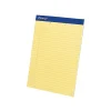 Ampad Notepads, 8.5" x 11.75", Wide Ruled, Canary, 50 Sheets/Pad, 12 Pads/Pack (TOP 20-224)