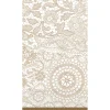 Amscan Delicate Lace Guest Towel, 2-ply, Tan/White, 16 Napkins/Pack, 4/Pack (538523)