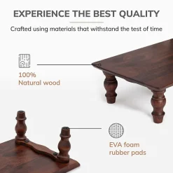 Anji Mountain Acacia Wood Monitor Stand, Up to 32