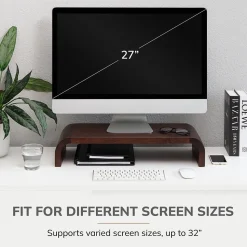 Anji Mountain Mango Wood Monitor Stand, Up to 32