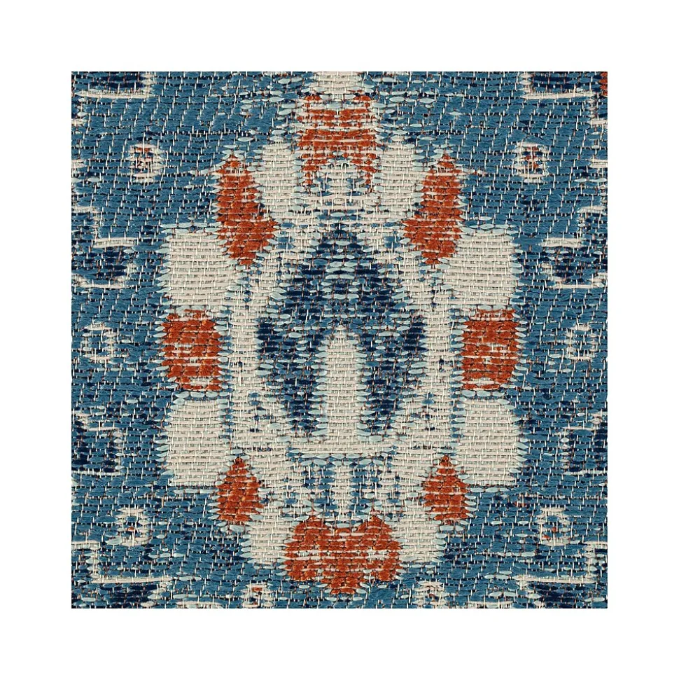 Anji Mountain Rug'd Alta Carpet & Hard Floor Chair Mat, 36" x 48", Blue/Ivory Polyester (AMB9033)