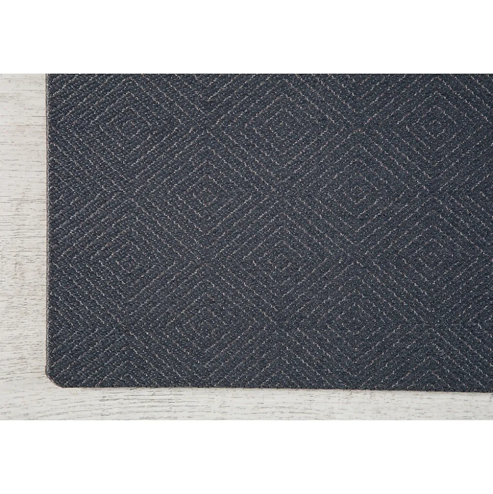 Anji Mountain Rug'd Beluga Carpet & Hard Floor Chair Mat, 36" x 48", Gray Polyester (AMB9029)