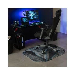 Anji Mountain Rug'd Cracked Ice Carpet & Hard Floor Gaming Chair Mat, 36