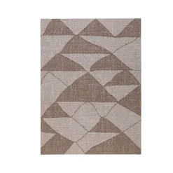 Anji Mountain Rug'd Dormis Carpet & Hard Floor Chair Mat, 36" x 48", Brown/Beige Polyester (AMB9038)