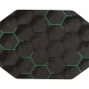 Anji Mountain Rug'd Kaleidoscope Carpet & Hard Floor Chair Mat, 36" x 48", Gray/Green (AMB9110)