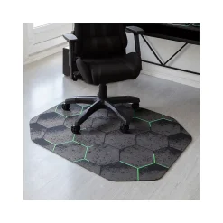 Anji Mountain Rug'd Kaleidoscope Carpet & Hard Floor Chair Mat, 36